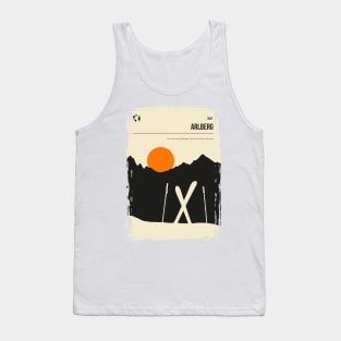 Arlberg Austria Tyrol Tirol Ski Snowboard Travel Poster Tank Top